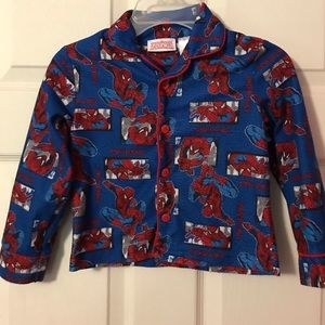 Spider-Man Button Up Pajama Top Boys 4/5